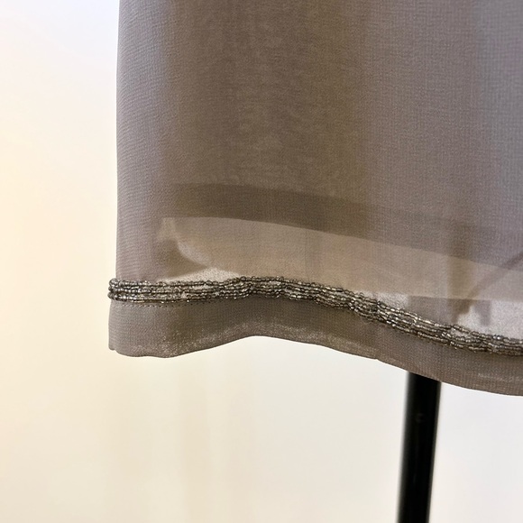 French Connection, Grey Beaded, Embroidered Tank, Elegant - size Medium approx - Picture 4 of 6